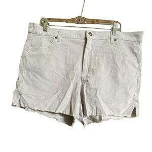 NWOT Aerie Ice Gray Corduroy Shorts Size X-Large